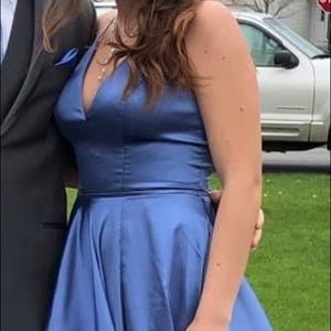 Faviana Blue Gipper Prom Dress